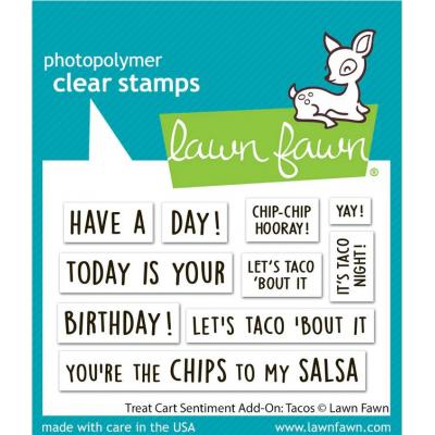 Lawn Fawn Stempel - Treat Cart Sentiment Add-On: Tacos